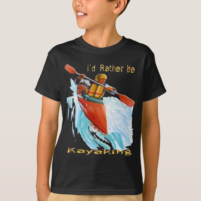 Jag skulle är ganska Kayaking 2 Tee Shirt (Framsida)
