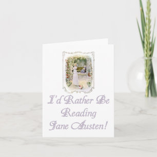 Jag skulle är ganska läs- Jane Austen! Notera Kort