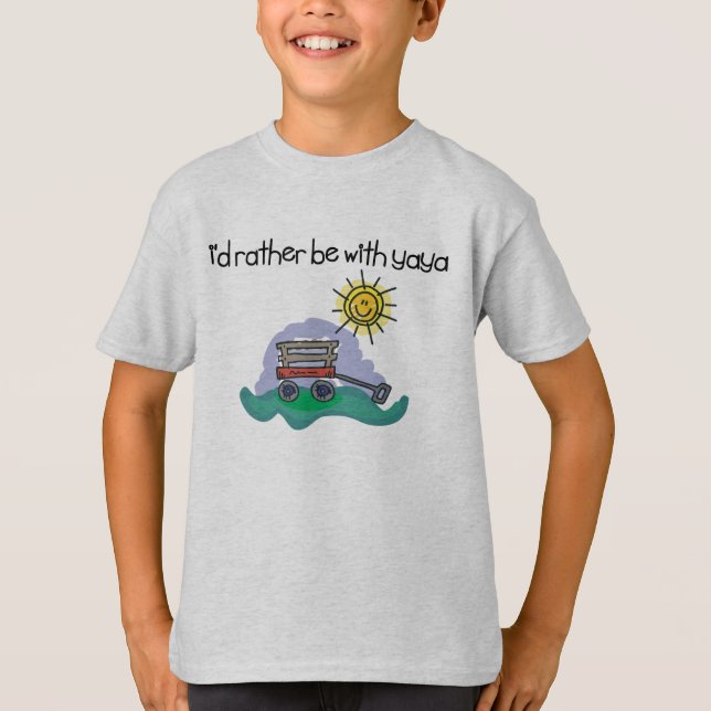 Jag skulle är ganska med YaYa T Shirt (Framsida)