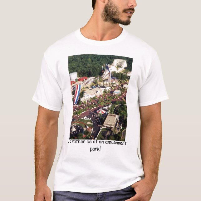 Jag skulle är ganska på en nöjesfältskjorta tee shirt (Framsida)