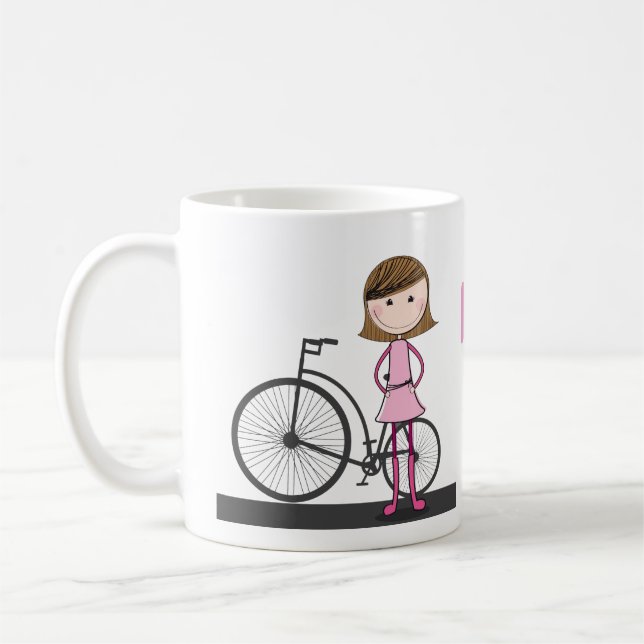 Jag skulle är ganska på min cykel! kaffemugg (Vänster)