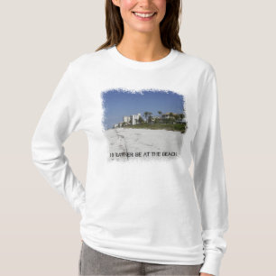 Jag skulle är ganska på stranden t shirt
