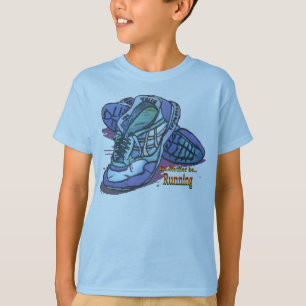 Jag skulle är ganska rinnande _-gymnastikskor t shirt