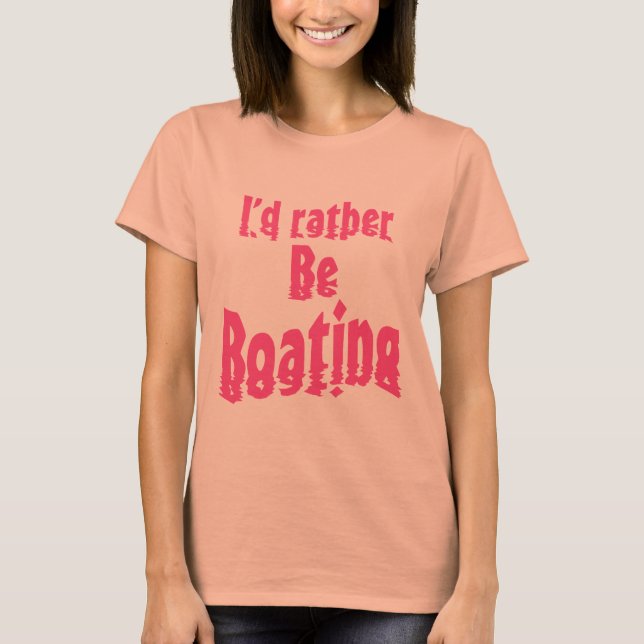 Jag skulle är ganska rodden tee shirt (Framsida)