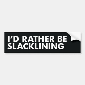 Jag skulle är ganska Slacklining Bildekal