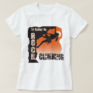 Jag skulle är ganska sten som klättrar gal. t shirt