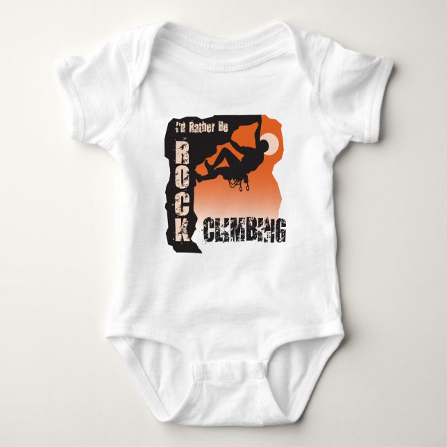 Jag skulle är ganska stenklättringgrabbar t shirt (Framsida)