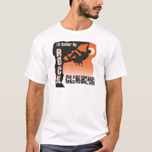 Jag skulle är ganska stenklättringgrabbar t-shirt