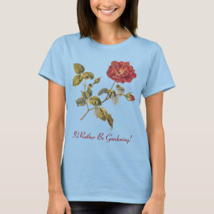 Jag skulle är ganska trädgårdarbeteaste! Rosa T-shirt