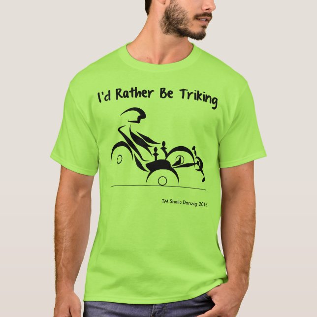 Jag skulle är ganska Triking T-shirt (Framsida)