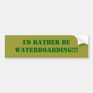 Jag skulle är ganska WATERBOARDING!!! Bildekal