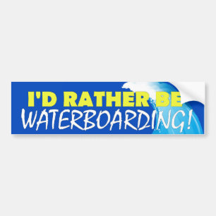 Jag skulle är ganska Waterboarding! Bildekal