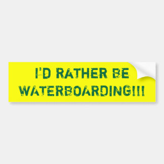 Jag skulle är ganska WATERBOARDING!!! Bildekal