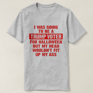 Jag skulle bli en trumpröstare för Halloween T Shirt