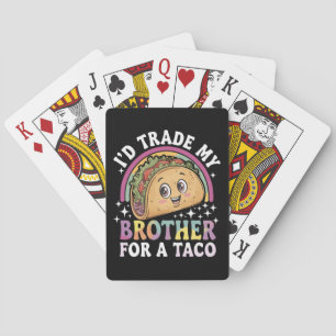 Jag skulle byta min bror mot en taco Cinco De Mayo Casinokort