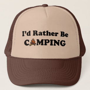 Jag skulle campar ganska Campfirehatten Keps