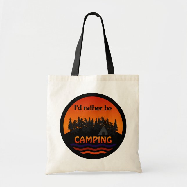 Jag skulle campar ganska hänger lös - välj stil, tygkasse (Framsidan)