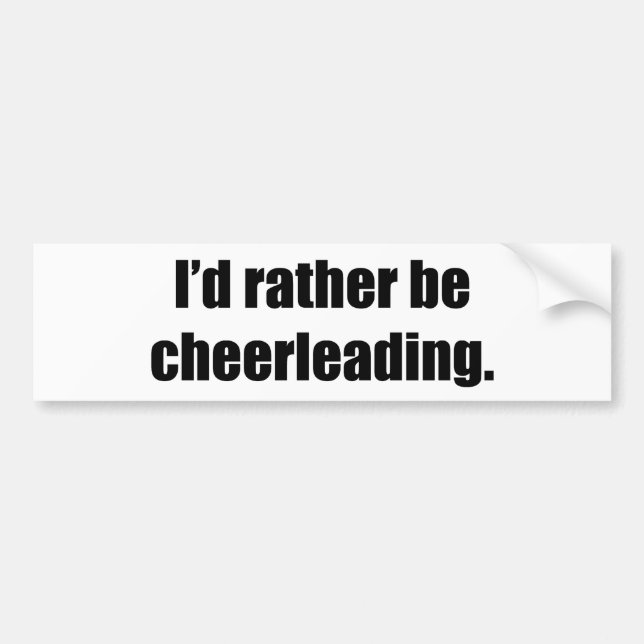 Jag skulle Cheerleading ganska Bildekal (Framsidan)