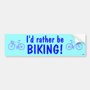Jag skulle cyklar ganska! bildekal