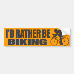 Jag skulle cyklar ganska bildekal