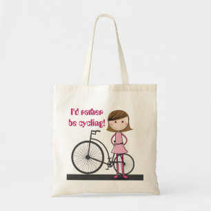 Jag skulle cyklar ganska! - En gullig användbar Tygkasse