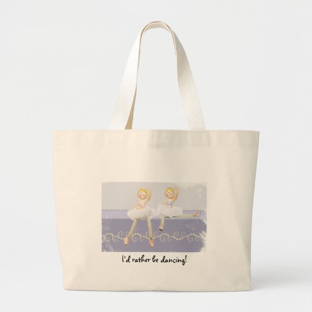 Jag skulle dansar ganska! jumbo tygkasse (Framsidan)