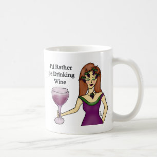 Jag skulle dricker ganska vin kaffemugg