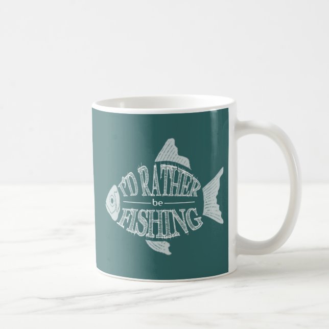 Jag skulle fiskar ganska - den gulliga kaffemugg (Höger)