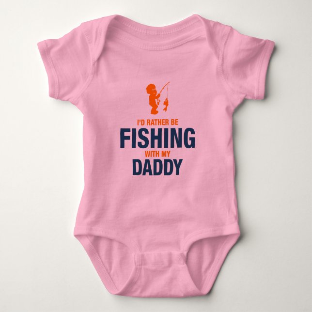 Jag skulle fiskar ganska med min pappa t shirt (Framsida)