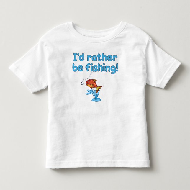 Jag skulle FISKAR GANSKA! Tee (Framsida)