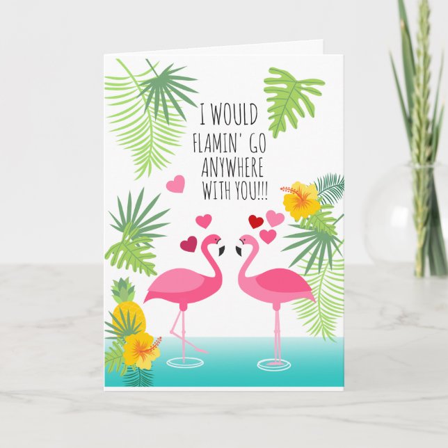 Jag skulle Flamin går någonstans med dig Kort (Framsida)