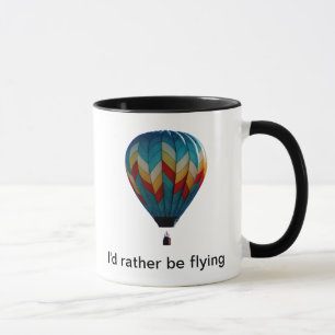 Jag skulle flyger ganska luftballongkaffemuggen mugg