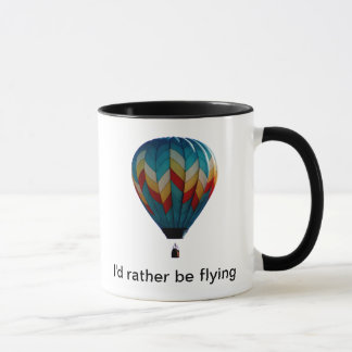 Jag skulle flyger ganska luftballongkaffemuggen mugg