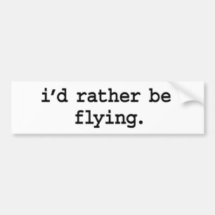 jag skulle flying. ganska bildekal