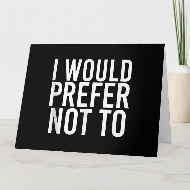 JAG SKULLE FÖREDRA ATT INTE FUNNERA Lazy Gym Fitne Kort (Framsida)