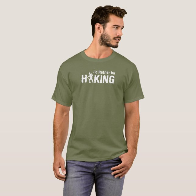Jag skulle fotvandrar ganska t shirt (Hel framsida)