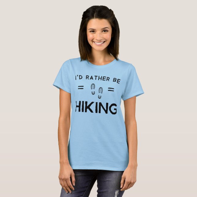 Jag skulle fotvandrar ganska tee shirt (Hel framsida)