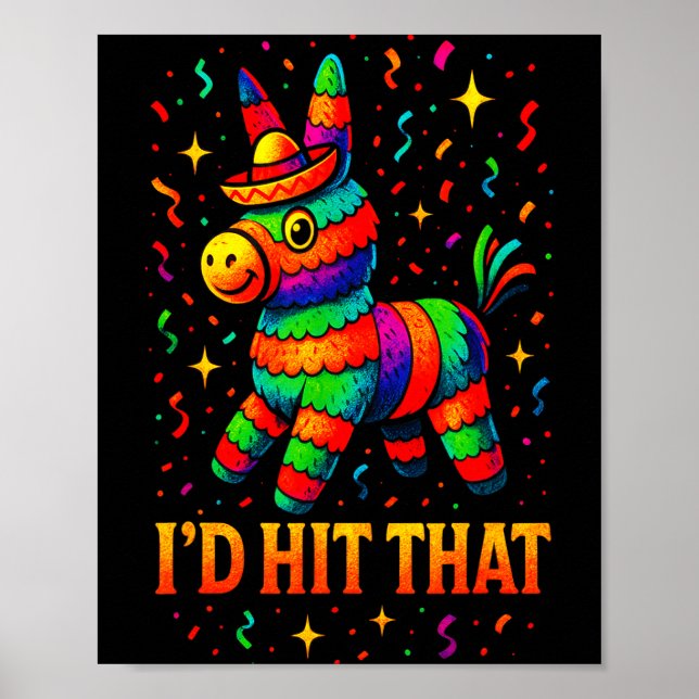 Jag skulle gå dit - rolig cinco de mayo-fest  poster (Framsidan)