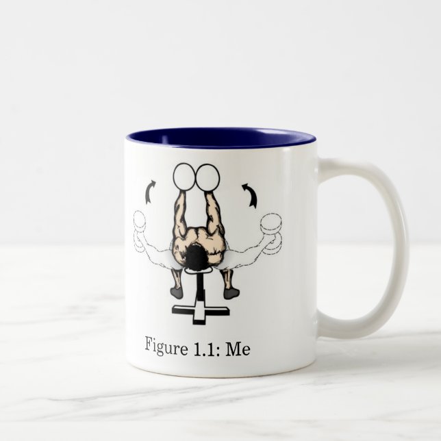 Jag skulle gör ganska bröstkorgen flies. Två-Tonad mugg (Höger)