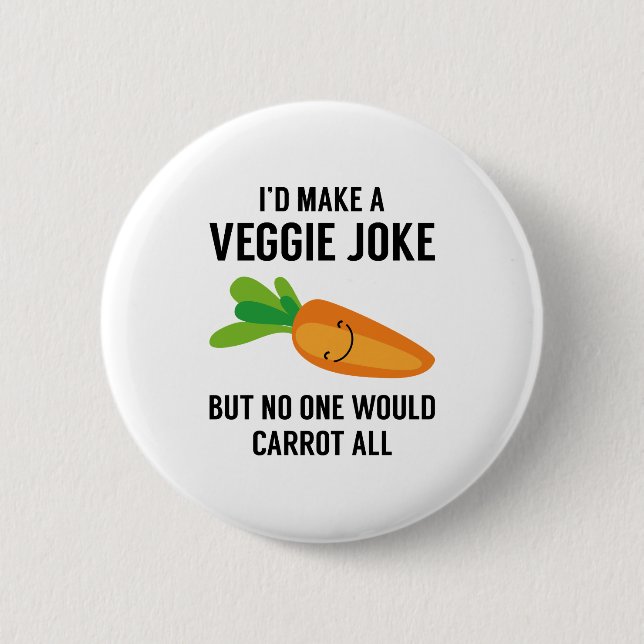 Jag skulle göra en Veggie Joke Knapp (Framsida)