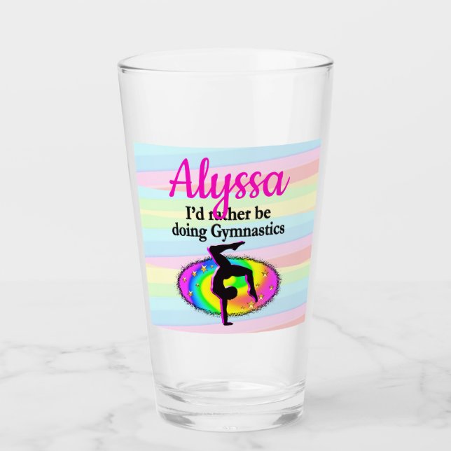 JAG SKULLE GÖRA GYMNASTICS GLASKOPP (Framsida)