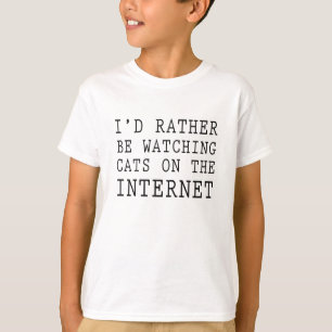 Jag skulle håller ögonen på ganska katter på t-shirt