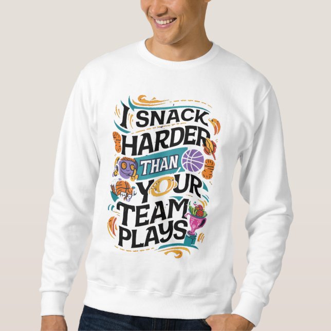JAG SKULLE HARDER ÄN DINA TEAM PLAYS LÅNG ÄRMAD TRÖJA (Framsida)