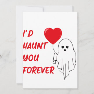 Jag skulle Haunt You Forever Creepy Valentine Julkort
