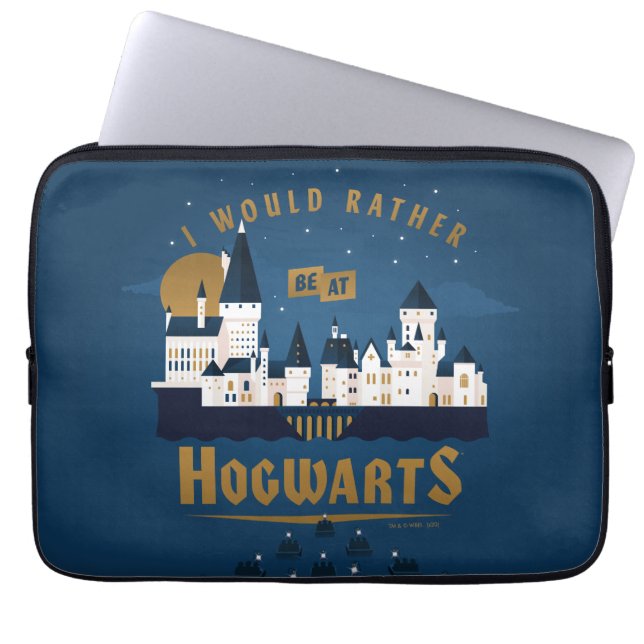 Jag skulle hellre befinna mig vid HOGWARTS™ Abstra Laptop Fodral (Framsidan)
