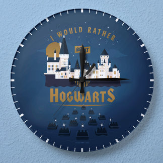Jag skulle hellre befinna mig vid HOGWARTS™ Abstra Rund Klocka