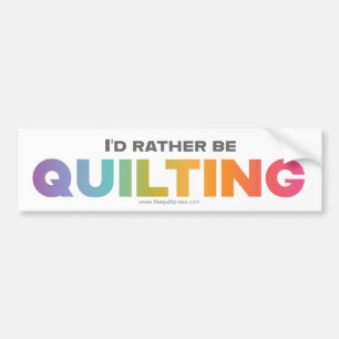 Jag skulle hellre citera Rainbow Ombre Brev Bildekal