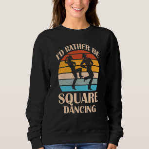Jag skulle hellre dansa Land Music Cowgir. T Shirt