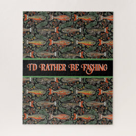 Jag skulle hellre fiska Freshwater Brook Trout Pussel