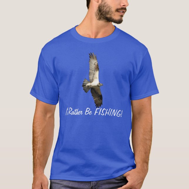 Jag skulle hellre fiska i Osprey Raptor-serien Tröja (Framsida)